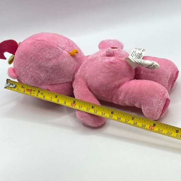 2007 Nanco Care Bears Cheer Bear Plush Stuffed Animal Toy Pink Heart Rainbow 8" - Picture 13 of 15